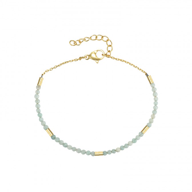 Pulsera Acero Mineral - 17 + 3 cm - Color Oro 2
