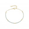 Pulsera Acero Mineral - 17 + 3 cm - Color Oro