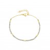 Pulsera Acero Mineral - 17 + 3 cm - Color Oro