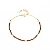 Pulsera Acero Mineral - 17 + 3 cm - Color Oro