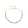 Pulsera Acero Mineral - 17 + 3 cm - Color Oro