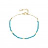 Pulsera Acero Mineral - 17 + 3 cm - Color Oro