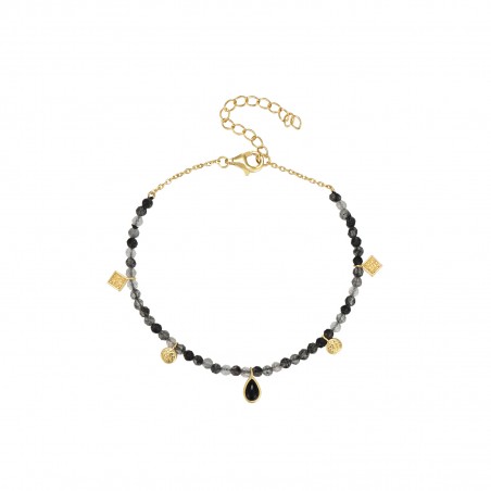 Pulsera Mineral - 2,5mm - 16+4 cm - Bañado Oro