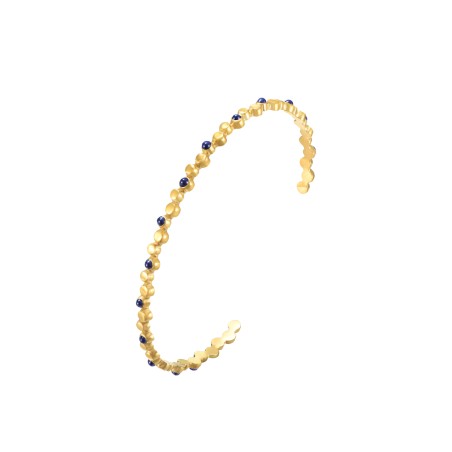 Pulsera Esclava - Puntos Enamel - Bañado Oro Pulsera Esclava - Puntos Enamel - Bañado Oro