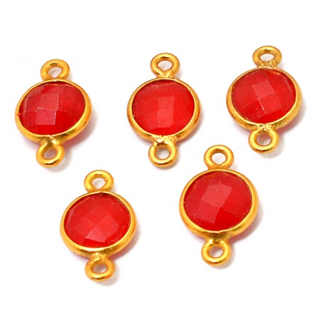 Mineral Connector - 5u - 6mm - Gold Plated Mineral Connector - 5u - 6mm - Gold Plated