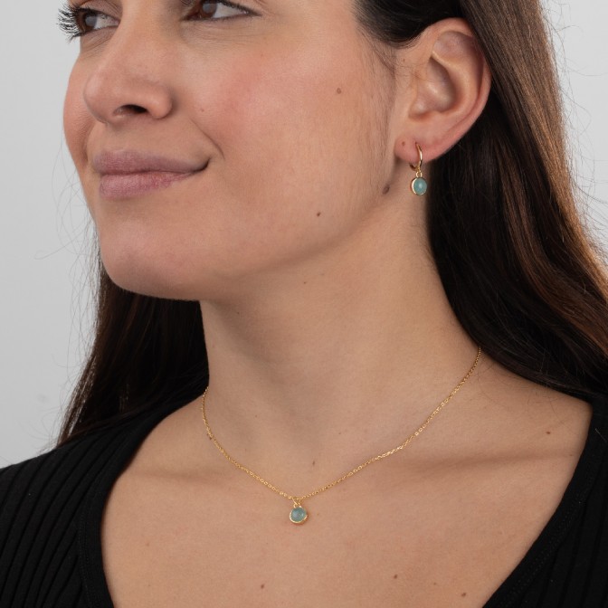 Collar Sol - Mineral - 38+6cm - Bañado Oro 2