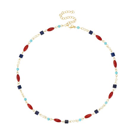 Collar Mineral - 4mm 38+6cm - Bañado Oro Collar Mineral - 4mm 38+6cm - Bañado Oro