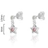 PENDIENTES LARGOS "SHAPE PENDANTS" CIRCONITA ESTRELLA 3'5mm 7mm