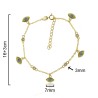 PULSERA "SHAPE PENDANTS" CHATONES Y COLGANTES OJO 16cm + 3cm