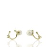 PENDIENTES EAR CUFF CIRCONITA+PERLA 6MM