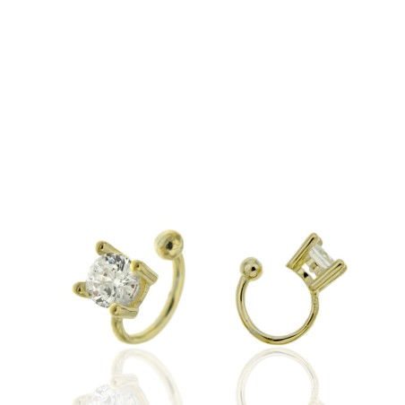 PENDIENTES EAR CUFF CIRCONITA 4 GARRAS 6mm