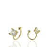 PENDIENTES EAR CUFF CIRCONITA 4 GARRAS 6mm