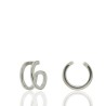 PENDIENTES EAR CUFF DOBLE BARRA LISA 6MM