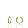 PENDIENTES EAR CUFF BOLITAS+CIRCONITA 6MM