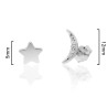 PENDIENTES LUNA + ESTRELLAS LISAS