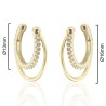 PENDIENTE EAR CUFF DOBLE LISO-CIRCONITAS Ø13mm Ø17mm