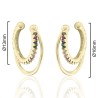 PENDIENTE EAR CUFF DOBLE LISO-CIRCONITAS Ø13mm Ø17mm