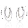 PENDIENTE EAR CUFF DOBLE LISO-CIRCONITAS Ø13mm Ø17mm