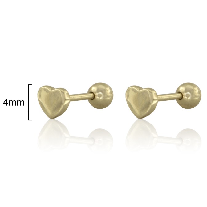 PIERCING CORAZÓN MINI LISO 4mm