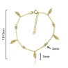 PULSERA "SHAPE PENDANTS" CHATONES Y COLGANTES RAYO 16cm + 3cm