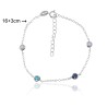 PULSERA CON CHATONES DE COLOR 16+3cm