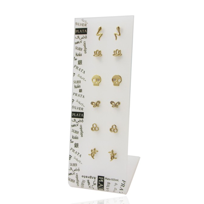 EXPOSITOR PENDIENTES LISOS