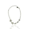 PULSERA ESTRELLAS LISAS ASCENDENTES DOBLE CADENA