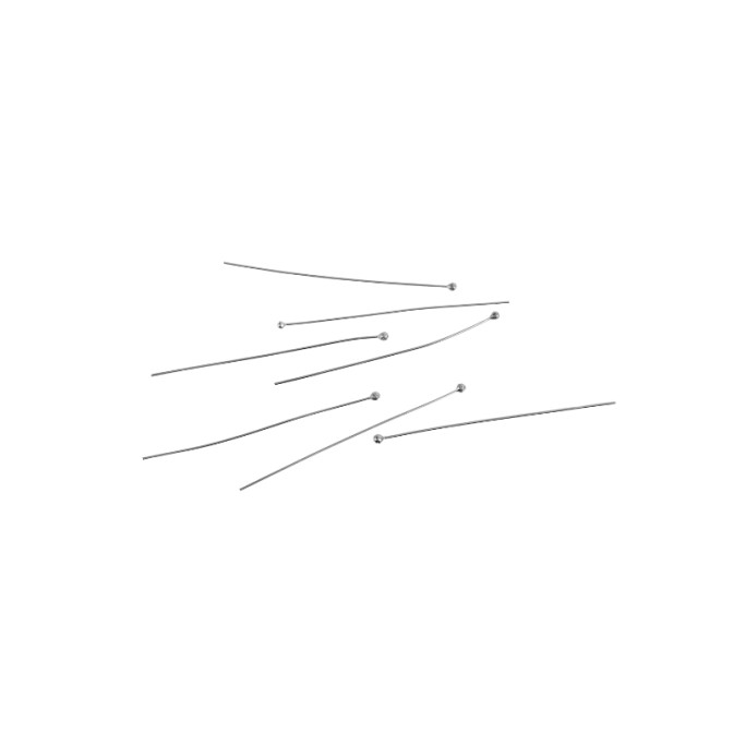 Aguja Pendientes Terminación Bola - 0.4*50mm