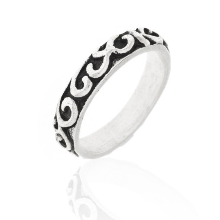 Anillo Plata - 4 mm