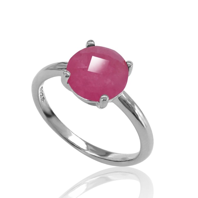 Anillo Mineral - Plata Chapado Oro y Plata Rodiada