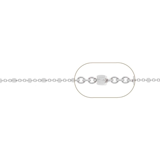 Cadena Cubo - 3mm - 1mt