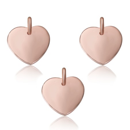 Charm - Liso Corazon 9*7mm