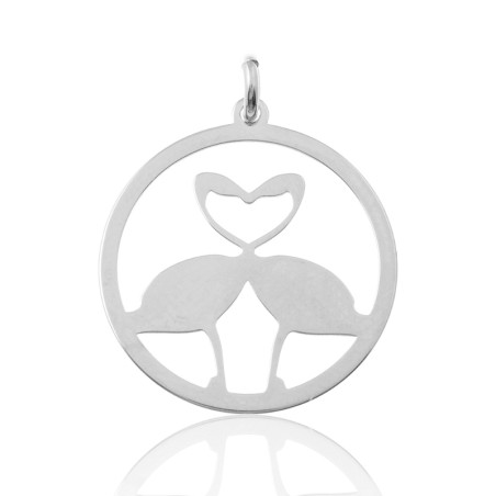 Charm - Pajaro-Corazon - 20mm