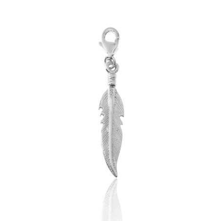 Charm Plata - Pluma 25mm