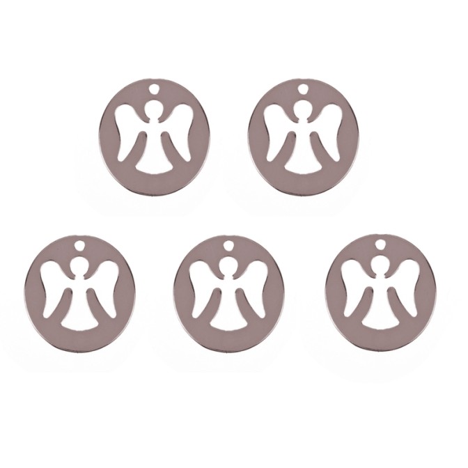 Charm Plata - Angel 12mm