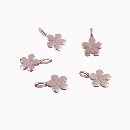 Charm Plata - Flor 13mm