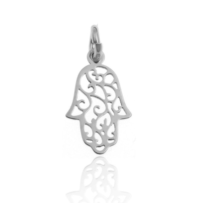 Charm Plata - Mano de Fatima 12mm
