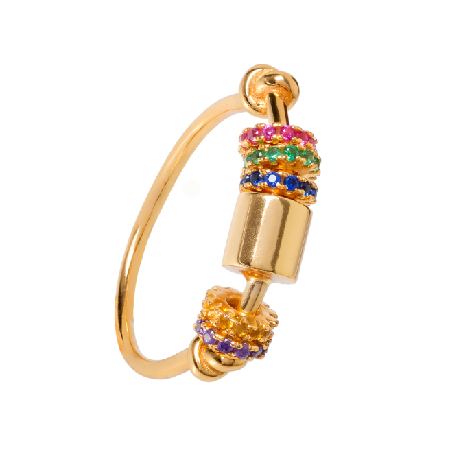 Charms Anillo - Circonita Multi