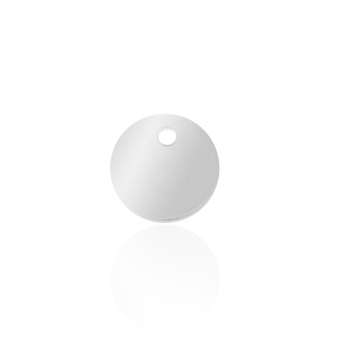 Charm Plata - Circulo 7, 8, 9 y 12mm - 12 mm