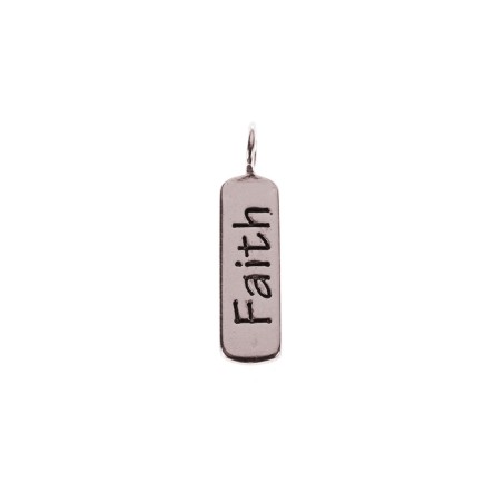 Charm Placa - Faith 16*5mm