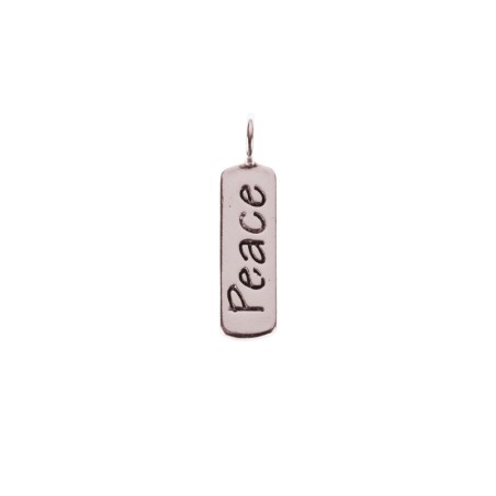 Charm Placa - Peace 16*5mm