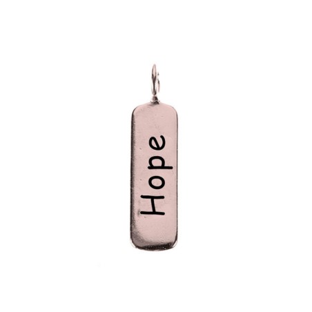 Charm Placa - Hope 16*5mm