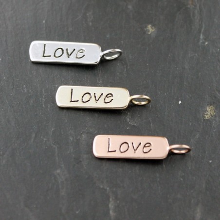 Charm Placa - Love - 11*8mm