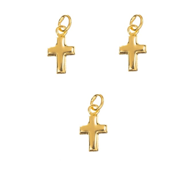 Charm Plata - Cruz 10*7 mm