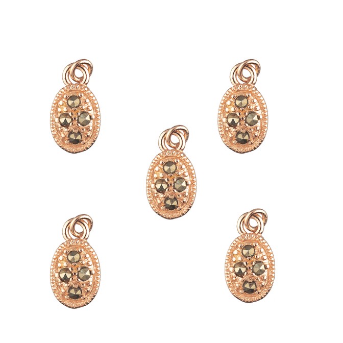 Charm Circonita - Ovalo 8mm