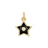 Charm Circonita Estrella - Enamel - 7 mm -  Bañada Oro