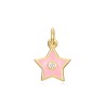 Charm Circonita Estrella - Enamel - 7 mm -  Bañada Oro