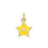 Charm Circonita Estrella - Enamel - 7 mm -  Bañada Oro