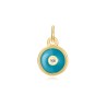 Charm Circonita Circulo - Enamel - 6 mm -  Bañada Oro