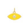 Charm Circonita Ojo - Enamel - 6 * 11 mm -  Bañada Oro